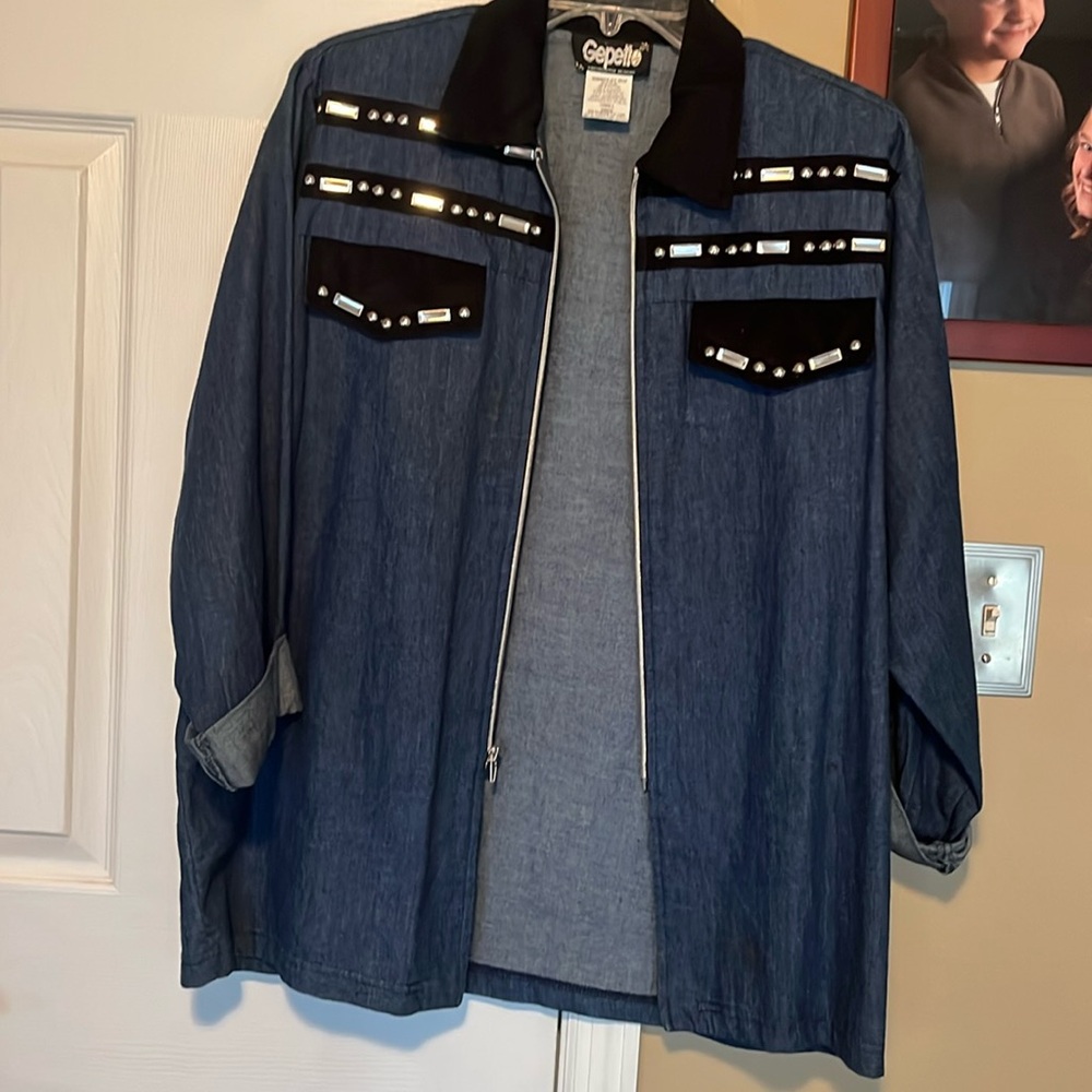 Vintage GEPETTO denim jacket size small